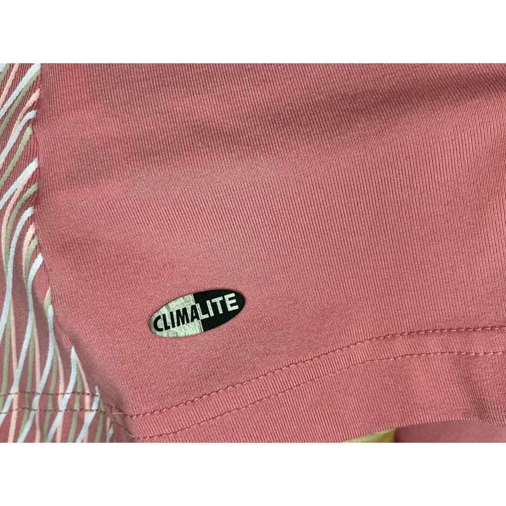 Adidas Climalite Y2K Signature Womens Pink Graphic Tennis Tank Top Sleeveless M